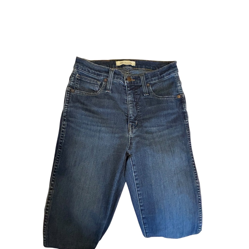 Madewell 10 High-Rise Skinny Jeans Women 24 Dark Indigo Blue Denim Stretch